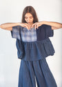 Calliope Patchwork Top - Natural Indigo
