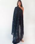 Dupatta Fragment Jamdani - Black