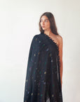 Dupatta Fragment Jamdani - Black