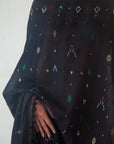 Dupatta Fragment Jamdani - Black