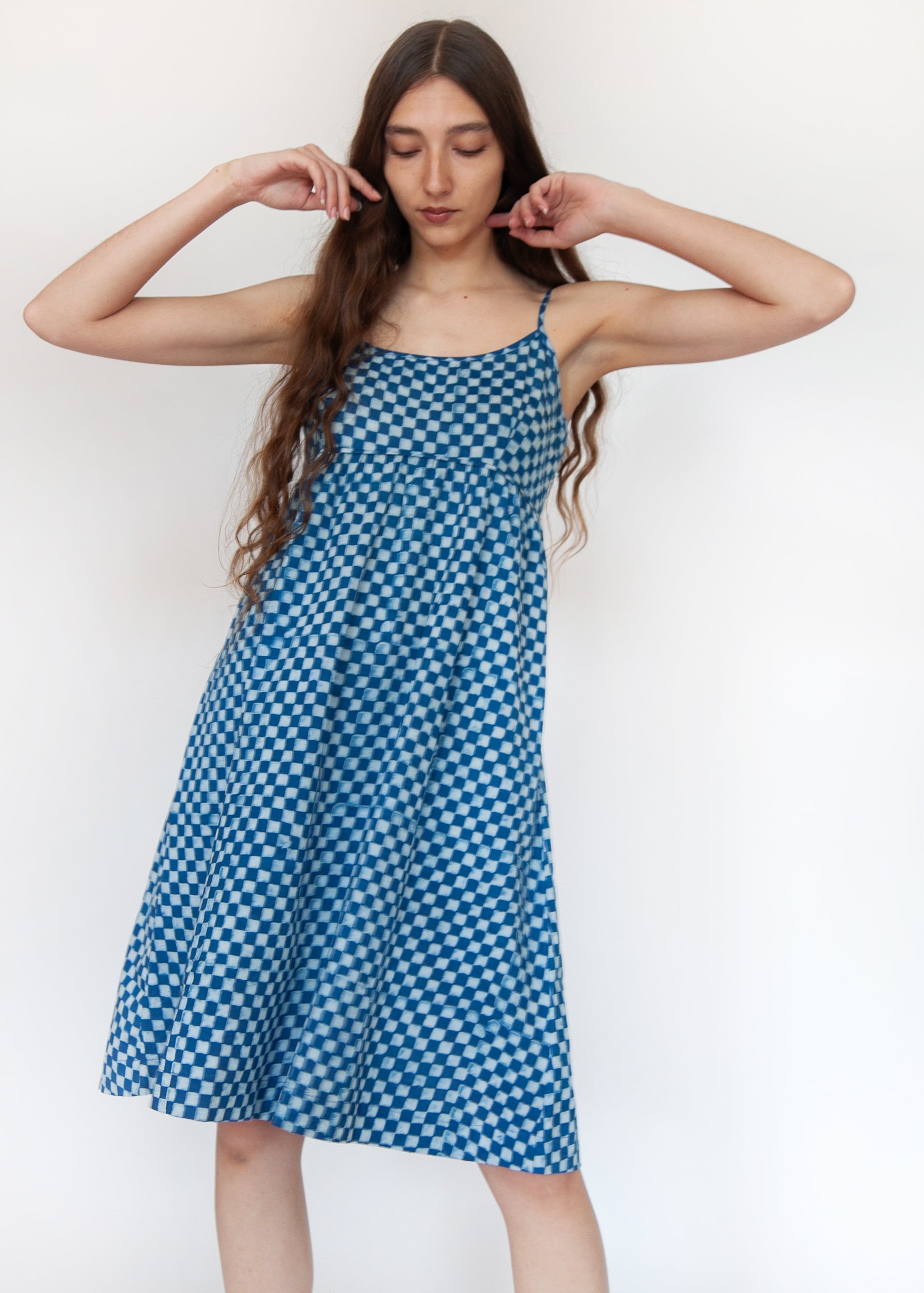 Gaia Ananta Slip Dress - Natural Indigo
