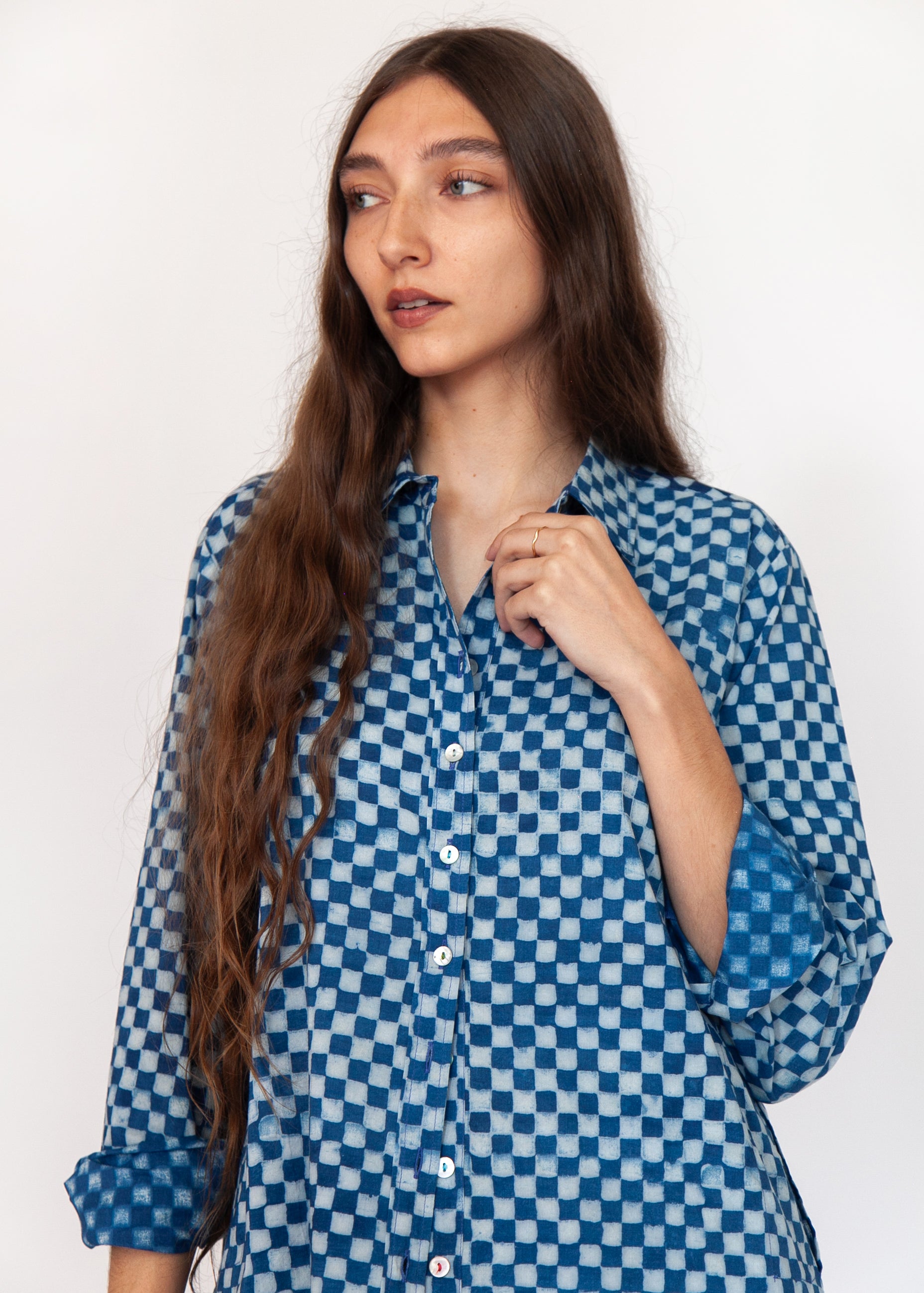 Ali Ananta Top - Natural Indigo – matta