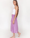 Araminta Check Jamdani Skirt - Violetta
