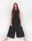 Granita Stripe Dress - Nero