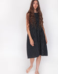 Granita Stripe Dress - Nero