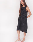 Granita Stripe Dress - Nero