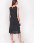 Granita Stripe Dress - Nero