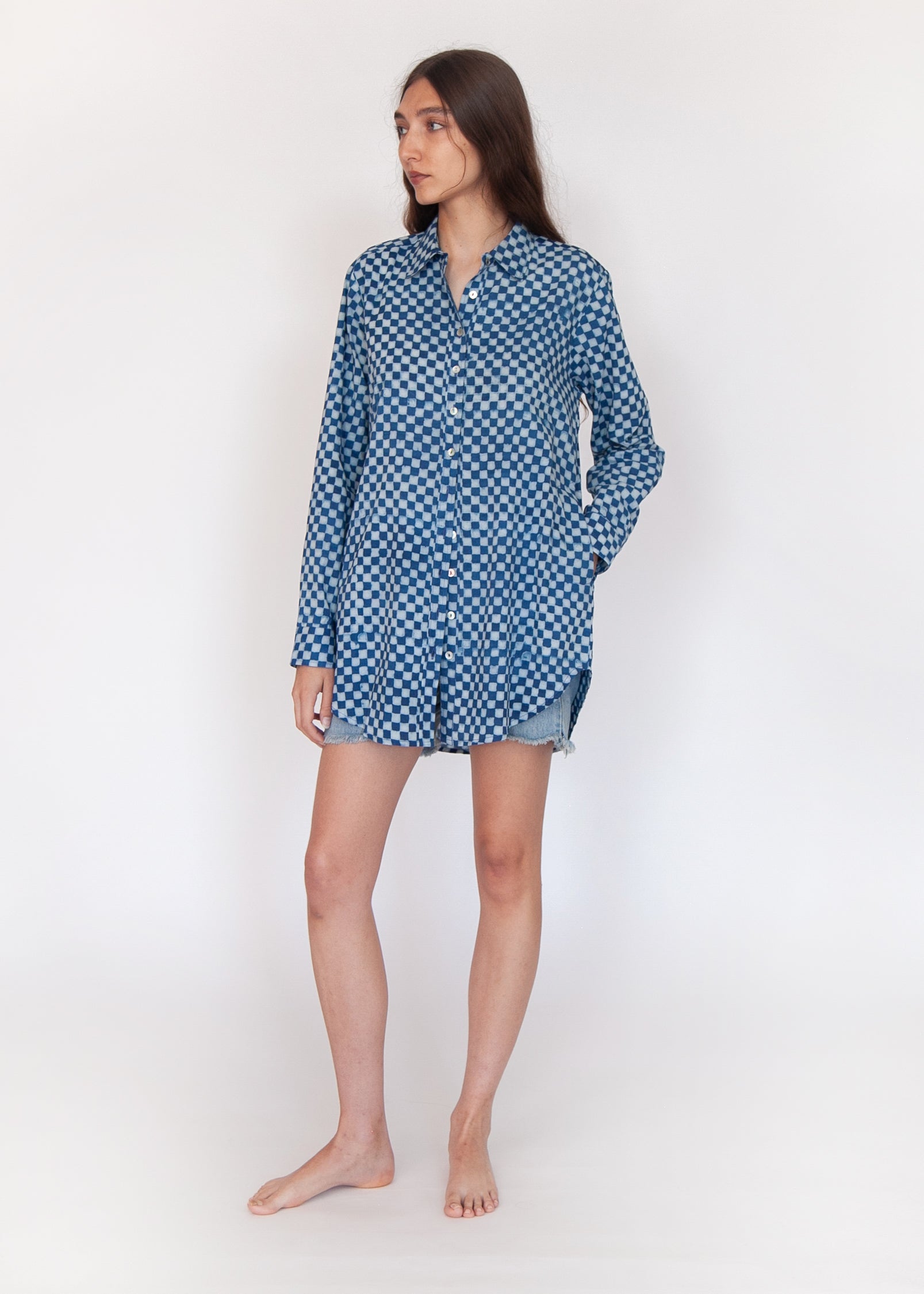 Ali Ananta Top - Natural Indigo