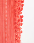 Dupatta Plain Shawl, Coral