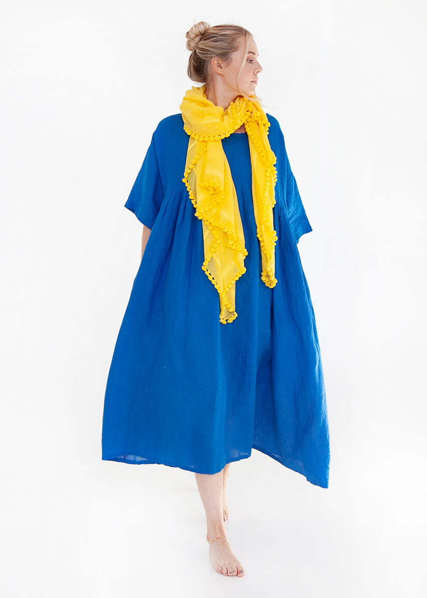 Dupatta Plain Shawl, Amarillo