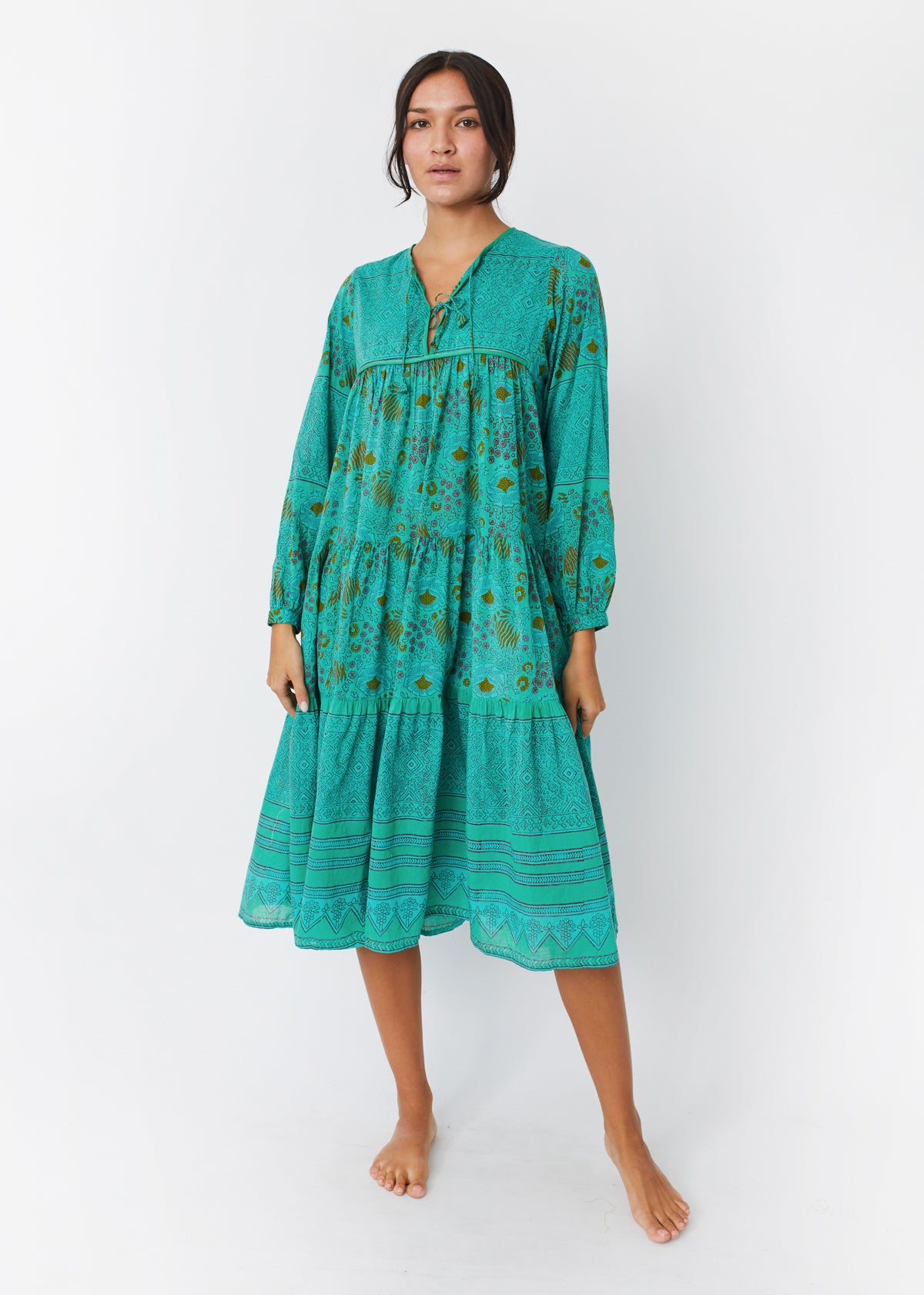 Yamini Booj Dress Overdye, Harbor