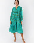Yamini Booj Dress Overdye, Harbor