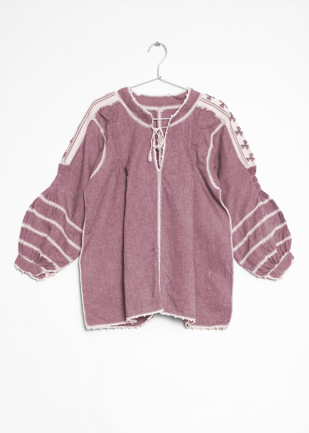 Sirena Chambray Top - Wine