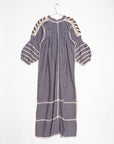 Sirena Dress Long Sleeves Gingham - Black