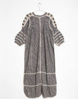 Sirena Dress Long Sleeves Gingham - Black