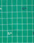 Dora Check Jamdani Dress - Mint