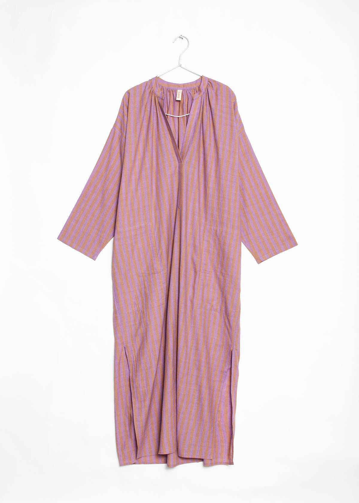 Long Caftan - Lavender/Sun Stripe By Two