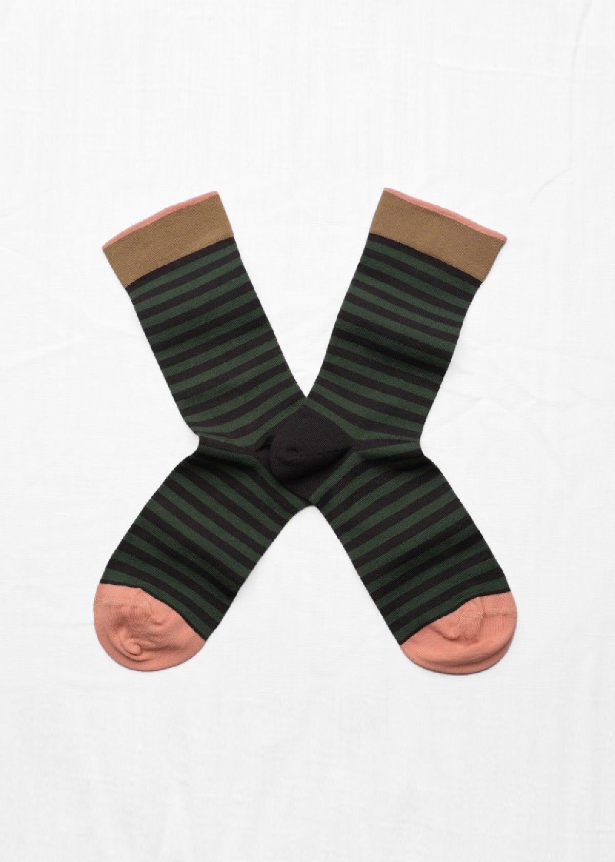 Bonne Maison Chaussette Rayures Faux Noir