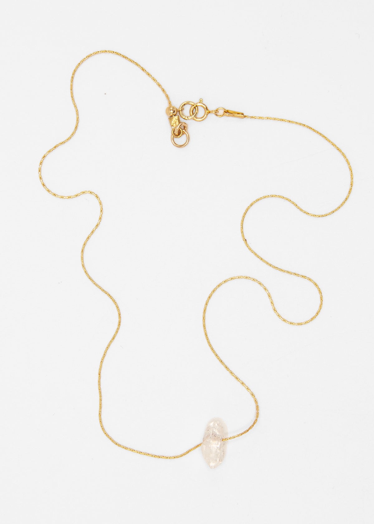 Herkimer Diamond on 16" Gold Fill Chain