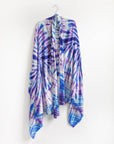 Pasha Tie Dye Pashmina, Blue/Purple