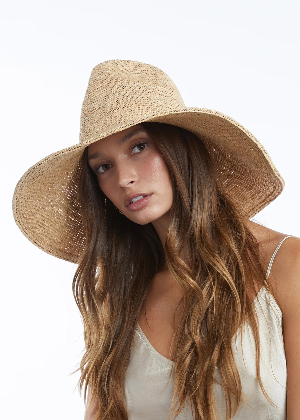 Wyeth Lina Raffia Sun Hat - Natural