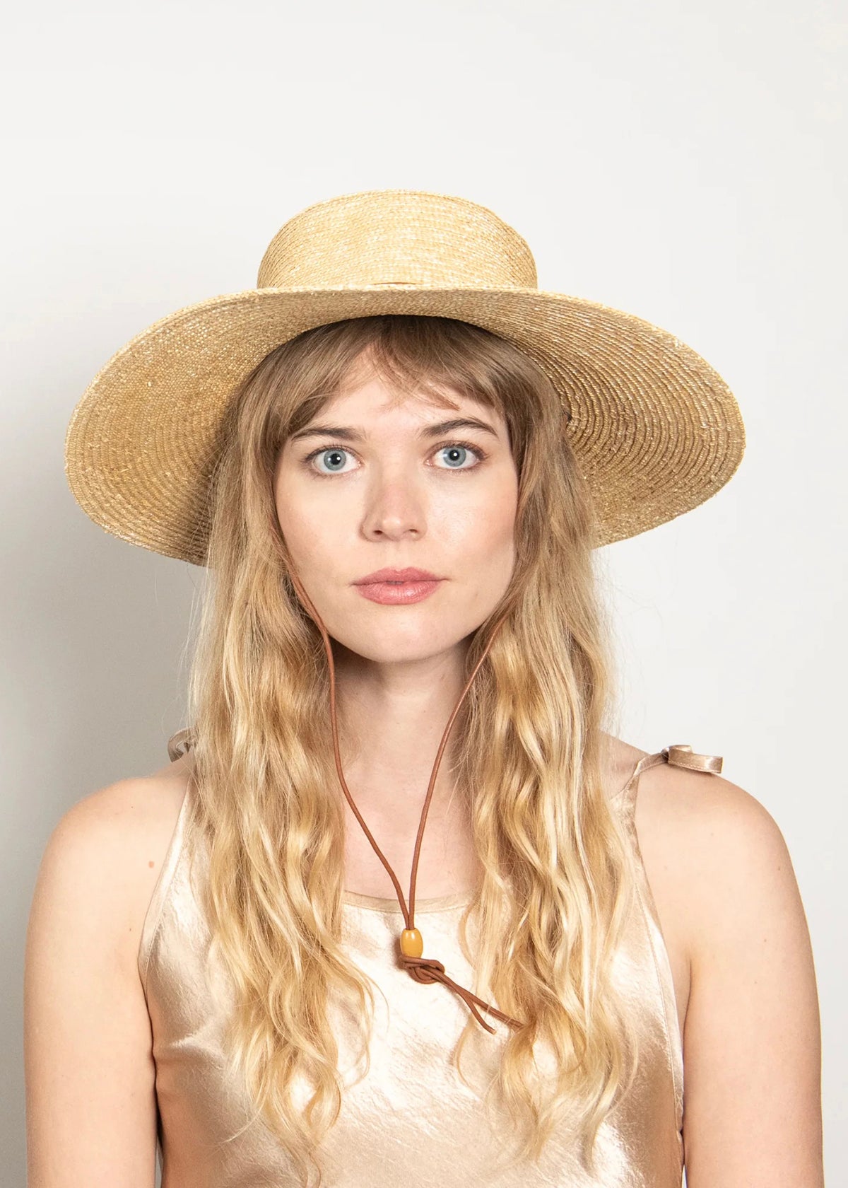 Wyeth Sage Wheat Straw Boater - Natural