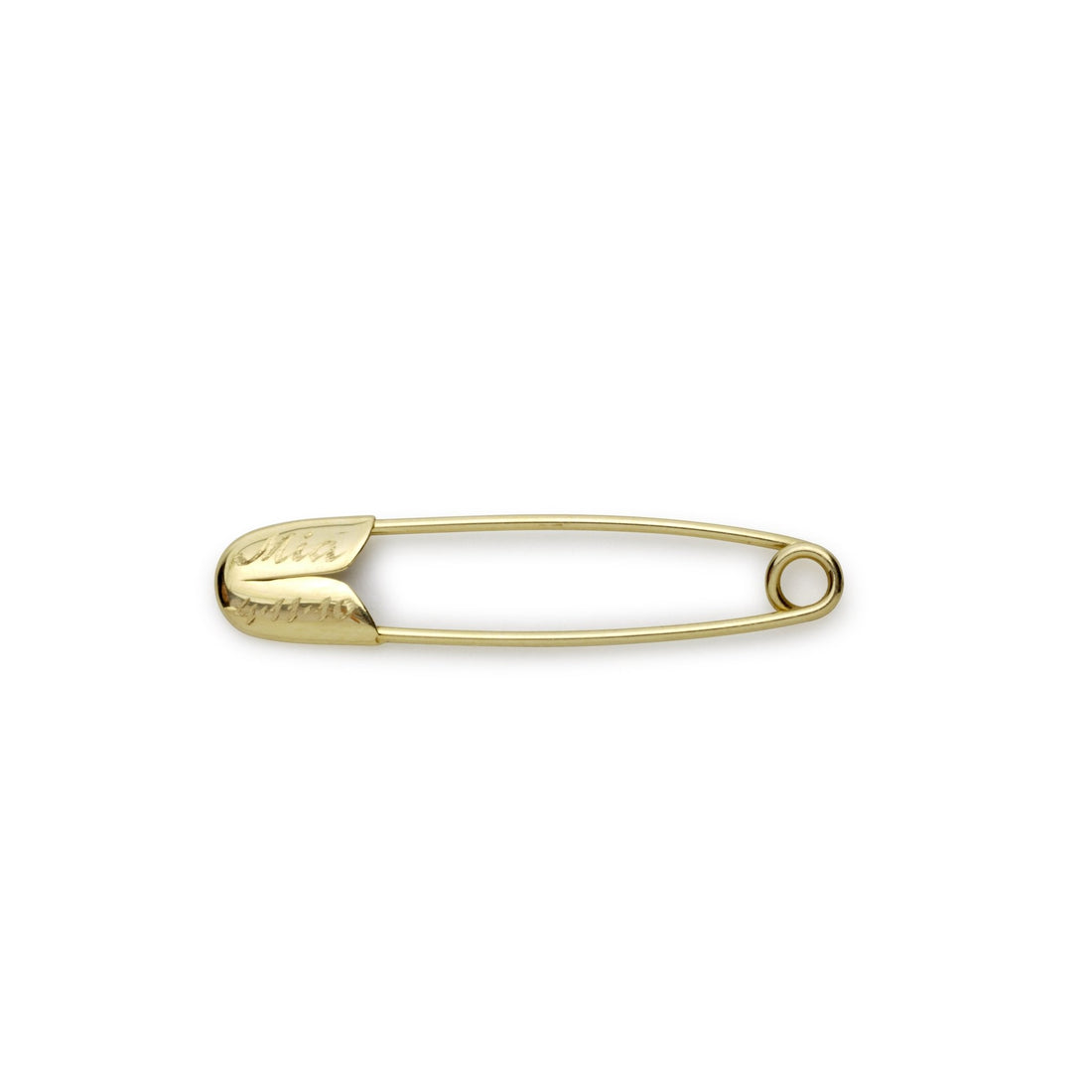 Gold Safety Pin by Blanca Monrós Gómez