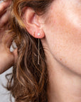 Bezel Stitch with Opal Earring Single by Blanca Monrós Gómez