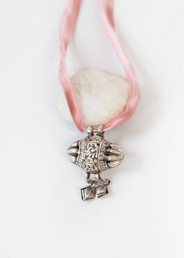 Large Silver Rajasthan Pendant