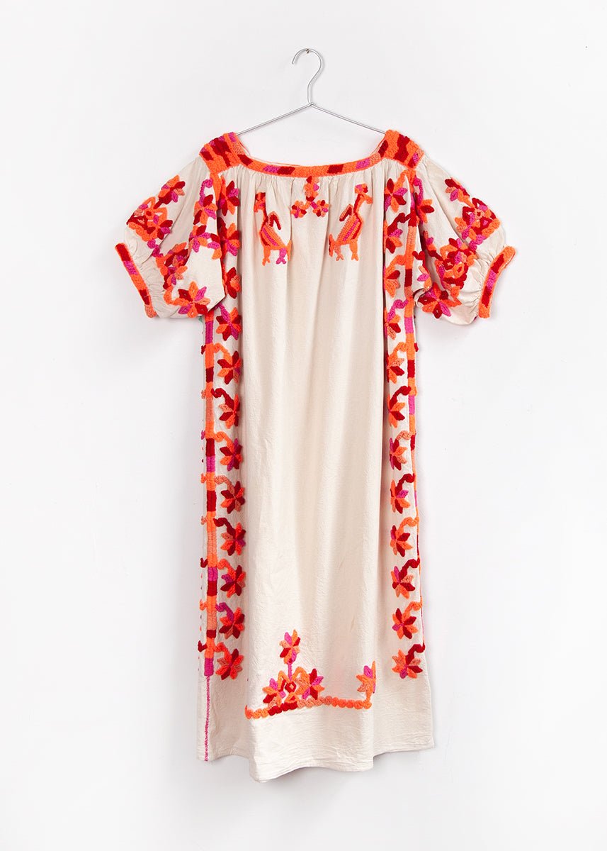 – Embroidered matta Dress Citlalime Hand