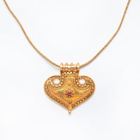 Pendant Gujarat with Snake Chain 22Kt
